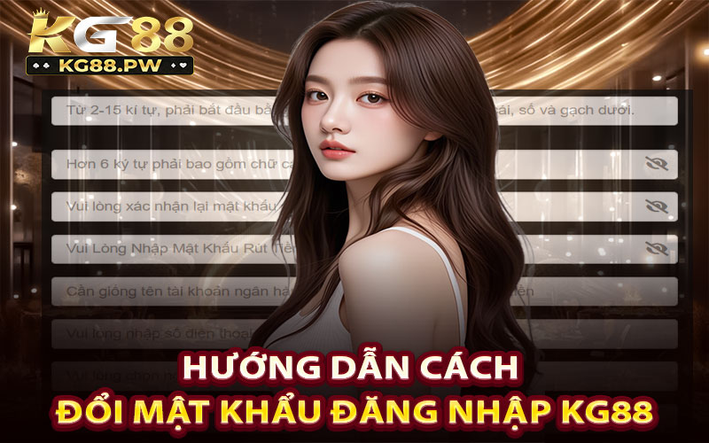 Hướng dẫn cách đổi mật khẩu đăng nhập KG88 nếu quên